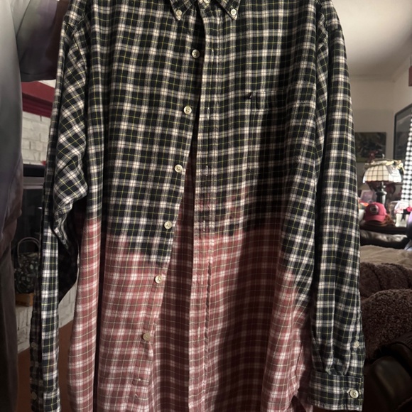 Nirvana Upcycled Flannel Shirt unisex size Large XL - Picture 2 of 6